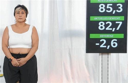 Die Rosenheimerin bringt momentan 82,7 Kilogramm auf die Waage. Fotos SAT.1