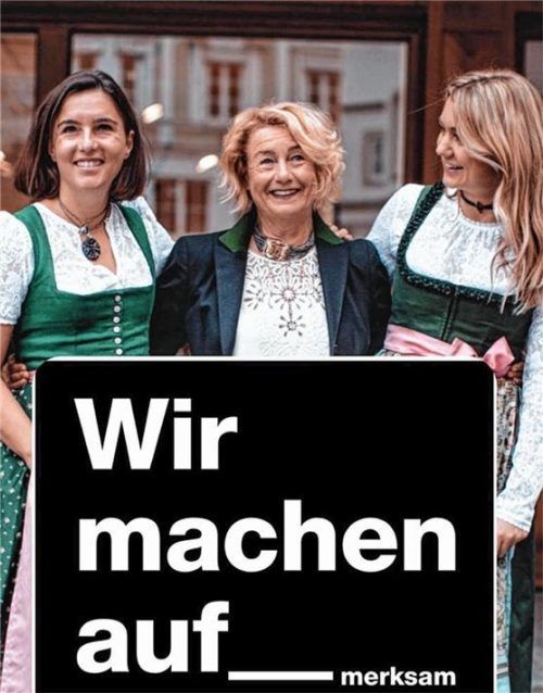 Haben sich bereits an anderen Initiativen beteiligt: (von links) Maria Reiter, Marianne Stadler-Kern und Sophie Lanzinger von der Boutique Beo. Foto privat