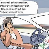 Teilautonomes Fahren führt zu Unaufmerksamkeit