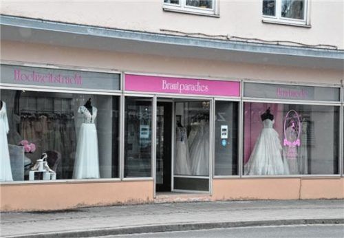 Muss auch weiterhin geschlossen bleiben: das Brautparadies in Rosenheim. Foto Schlecker