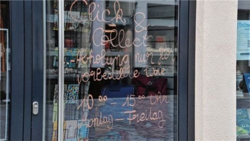 Seit Anfang Januar lässt die Staatsregierung „Click & Collect“ zu, doch die Umsatzeinbußen kann das Abhol-Angebot nicht ausgleichen. Foto Schlecker
