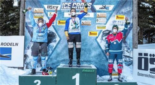 Zum ersten Mal auf dem Podest: Luca Engler (rechts) holte in Judenburg Bronze. Fotos Joerg Mitter / Limex Images