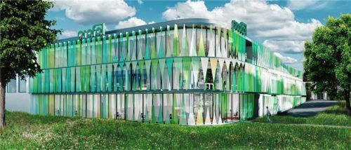 Das Gebäude der Firma Profol soll künftig am westlichen Ortseingang strahlen, vorausgesetzt der Plan wird genehmigt.  TKEZ