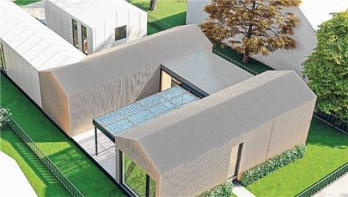 Das neue Baukonzept „Kompakthaus“ bietet Komfort und Nachhaltigkeit in einem. Foto Visualisierung Heise-Haus / djd