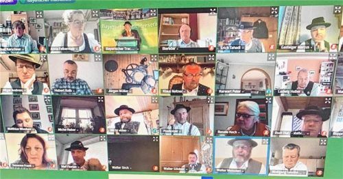 Die Frühjahrstagung des Bayerischen Trachtenverbandes fand heuer online statt. Foto Hötzelsperger