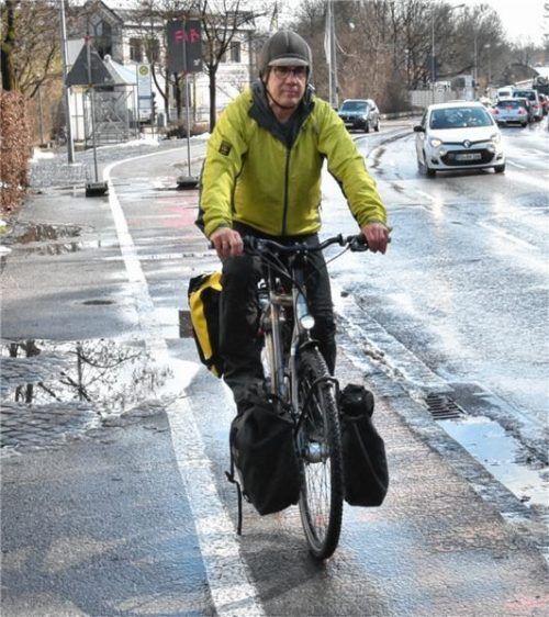 Hofft auf neuen Schwung bei der Umsetzung des Radentscheids: Maic Stäbler, Vorstandsbeauftragter des ADFC Rosenheim. Foto Schlecker