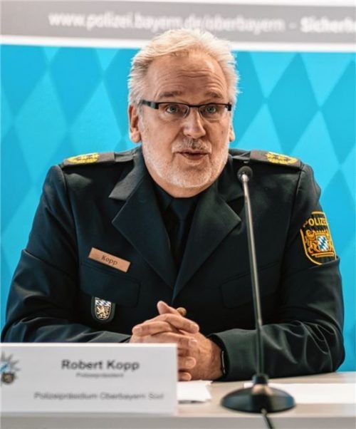 Ist mit der Entwicklung zufrieden: Robert Kopp, Polizeipräsident des Präsidiums Oberbayern Süd, präsentiert die aktuelle Kriminalstatistik.