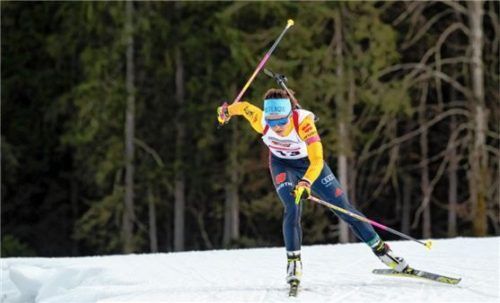 Mit Schwung ins Weltcup-Team: Marion Deigentesch vom SV Oberteisendorf überzeugte beim IBU-Cup-Finale und darf nun beim Weltcup-Finale in Östersund antreten.Foto Wukits