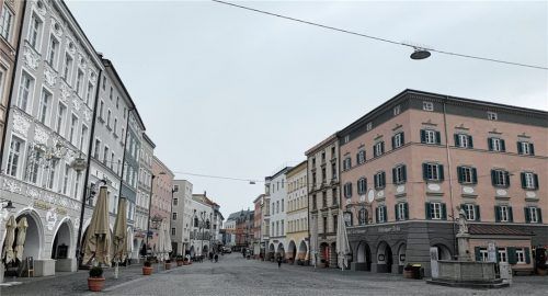 Ödland: Rosenheims Max-Josefs-Platz kurz vorm nächsten Lockdown. Foto red
