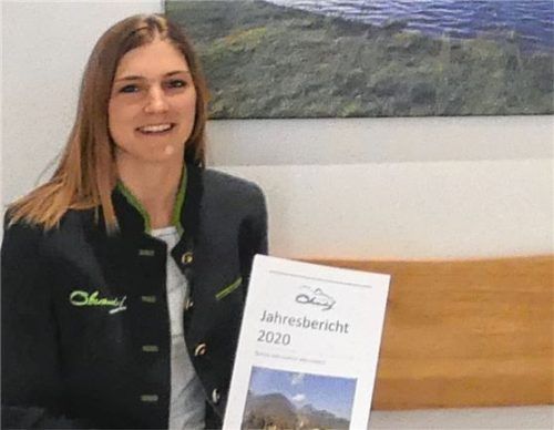 Teresa Funk von der Tourist-Info stellte den Jahresbericht von Oberaudorf vor. Foto Re