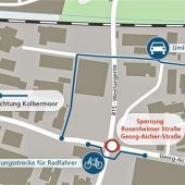 Umleitungen in der Nacht auf Mittwoch