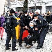 Verbotener Protest gegen Corona-Regeln