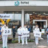 Protestaktion gegen den Personalmangel