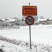 Alles weiß – bis auf die Straßen