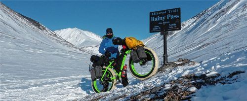 Allein im Eis: Florian Reiterberger aus Eggstätt fuhr 2019 den Iditarod Trail quer durch Alaska. Foto Reiterberger