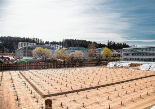 Auer Packaging hat in Amerang mit dem Bau der neuen Logistikhalle begonnen. Foto re