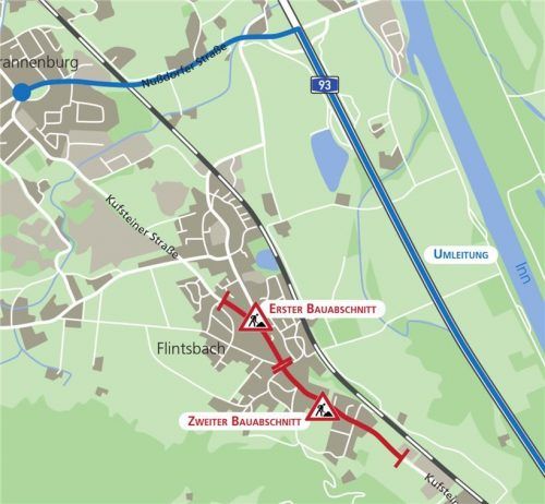 Der Verkehr wird in dieser Zeit über die A93 umgeleitet. Klinger