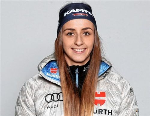 Durfte sich nach dem IBU-Cup-Gesamtsieg auch über eine gute Leistung im Verfolgungsrennen beim Weltcup freuen: Vanessa Voigt. Foto DSV
