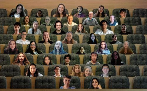 Gemeinsam und doch getrennt: Die Schüler vom Internat Schloss Neubeuern trafen sich beim Austausch mit internationalen Schulen im virtuellen Klassenzimmer. Foto Wirth