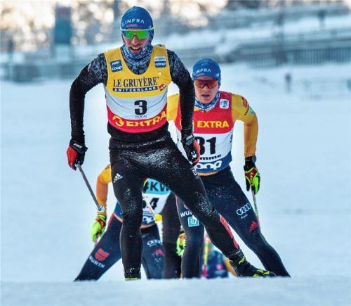Jonas Dobler (vorne) vom SC Traunstein überzeugte mit dem dritten Platz auf der Langdistanz in der Schweiz. Foto Wukits
