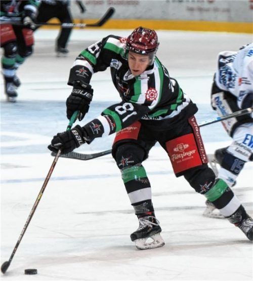 Kevin Slezak stürmt auch in der kommenden Saison für die Starbulls Rosenheim.Foto Hans-Jürgen Ziegler