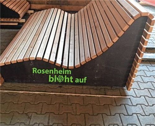 Liegen im Stadtgebiet sollen die Besucher zum Verweilen einladen. Foto Stadt Rosenheim