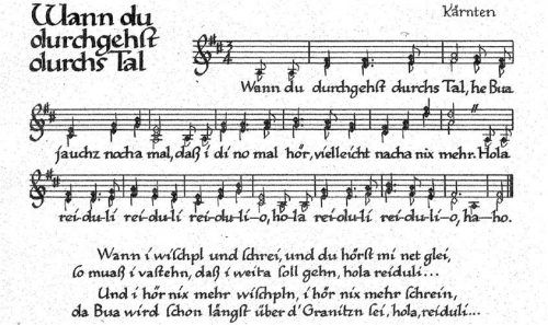 Manche bezogen dieses Liebeslied aus Kärnten auch auf das Mangfalltal. re