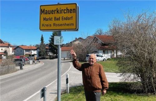 Max Grießl aus Mauerkirchen, der sich damals aktiv bei der Zusammenlegung der Gemeinden mit Endorf eingebracht hat.Foto Kirchner