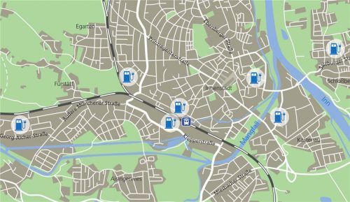 Sieben Ladesäulen führt das Bayerische Wirtschaftsministerium in seinem Ladeatlas für Rosenheims Kernstadt auf. Klinger