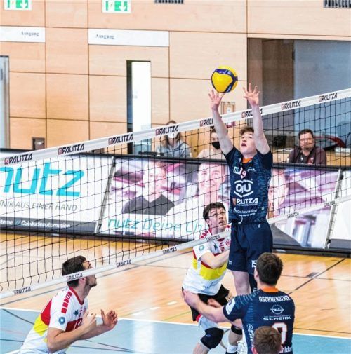 Spielte eine passable Partie: Mühldorfs Zuspieler Tim Aust kam ins Spiel und übernahm sofort Verantwortung. Foto Bartsch