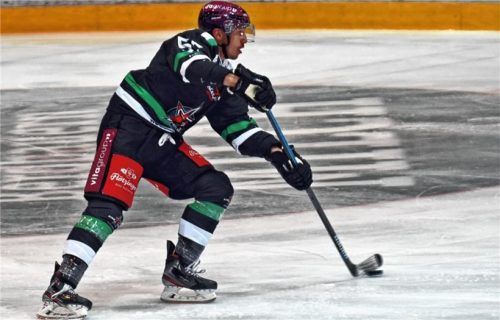 Verteidiger Florian Krumpe lag nach der Hauptrunde zusammen mit dem Selber Miglio in der Plus/Minus-Statistik auf Platz eins. Foto Hans-Jürgen Ziegler