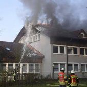 Impfzentrum Oberhaching in Flammen