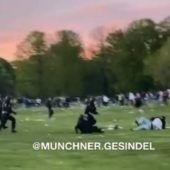 Krawalle im Englischen Garten