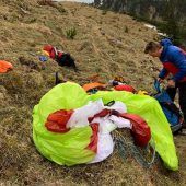 Gleitschirmflieger abgestürzt
