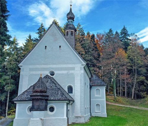 Auch die Wallfahrtskirche Kirchwald ist ein beliebtes Ausflugsziel in der Gemeinde Nußdorf. Foto Chiemsee-Alpenland Tourismus