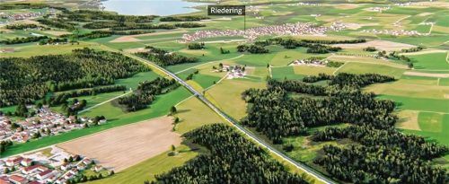 Ober- oder unterirdisch? Die Bahnplaner wägen für ihre Trasse auf der Höhe Riedering offenbar mehrere Möglichkeiten ab. Foto Bahn