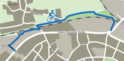 Die Rosenheimer CSU-Fraktion fordert den Ausbau eines Radweges neben dem Holzkirchner Bahngleis samt Anbindung an den Brückenberg. Klinger