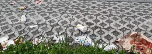 Die Wanderwege im Bereich des neuen Gewerbegebiets „Kaiserreich“ vermüllen zusehends. Ein Ärgernis, das mithilfe der Diakonie Rosenheim behoben werden soll. Foto Hoffmann