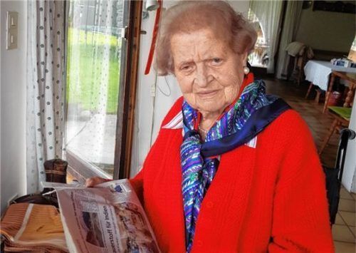 „Ich hatte immer ein sehr gutes Leben.“ Maria Steiner feiert am heutigen Freitag ihren 100. Geburtstag. Foto re