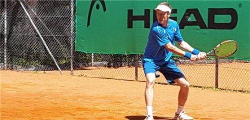 Oberbayerischer Tennis-Meister der Herren 40: Roman Wyprzal aus Rosenheim.
