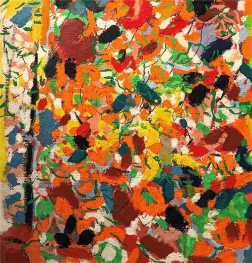 „Rote Beete, Alles im Garten“, 2006, Öl auf Pappe. Bößwetter