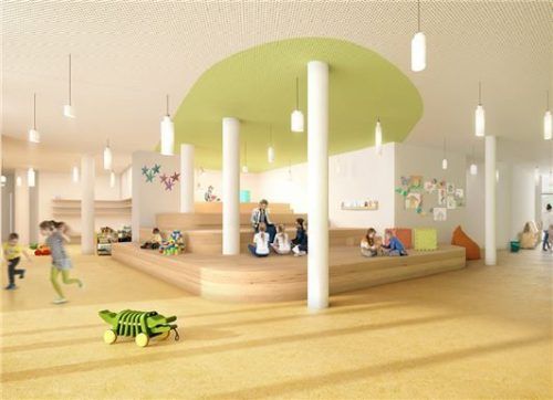 So soll ein Teil des Innenbereichs der Kindertagesstätte aussehen.