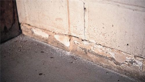 Über kleine Risse und Fugen kann Radon in Kellerräume gelangen. Foto Catherine Waibel/dpa