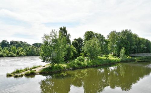 Am Innspitz in Rosenheim sind kleinere Veranstaltungen vorstellbar. Auch ein mobiler Kiosk ist im Gespräch. Foto Schlecker