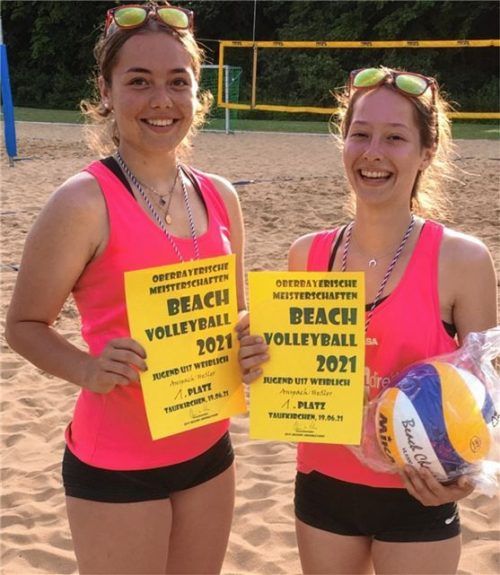 Anni Heßler und Lana Anspach (von links) sind oberbayerische Meisterinnen in der U17-Klasse.Foto privat