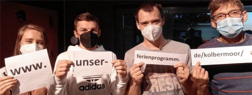 Das Organisationsteam des Jugendtreffs (von links): Fiona Quinz, Stefan Schmid, Sebastian Stefanak und Christian Spatzier. Foto re