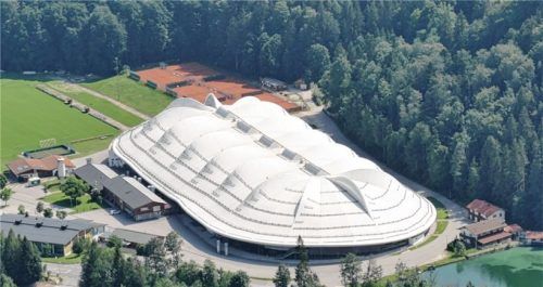 Der WM-Standort 2024: Die Inzeller Max-Aicher-Arena.Foto Helmuth Wegscheider