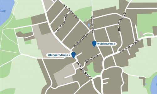 Wo soll der Kindergarten in Eggstätt gebaut werden? Er kann in der Obinger Straße oder im Mühlenweg entstehen. Klinger