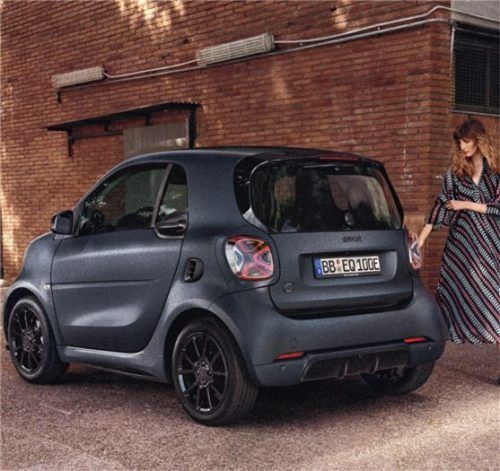 Die edition bluedawn ist exklusiv für das smart EQ fortwo Coupé verfügbar. Foto daimler AG