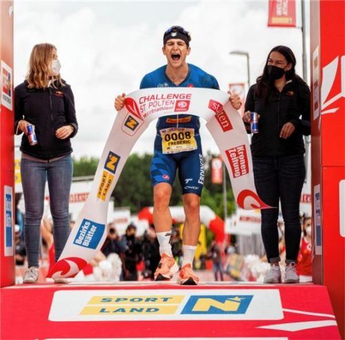 Die Freude rausgeschrien: Frederic Funk gewann die Challenge St. Pölten.Foto Simon Gehr